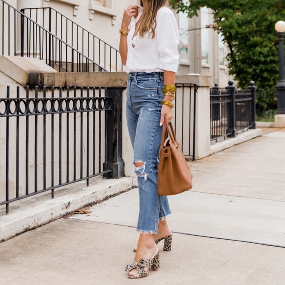 Loeffler Randall Penny Leopard Pleated Heel - Picture 5 of 8